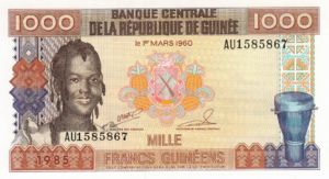 Guinea, 1,000 Franc, P32a