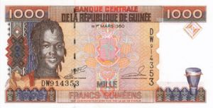 Guinea, 1,000 Franc, P37