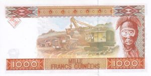 Guinea, 1,000 Franc, P37