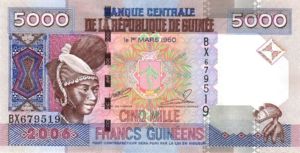 Guinea, 5,000 Franc, P41