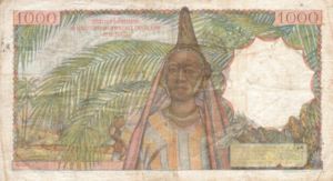 French West Africa, 1,000 Franc, P48
