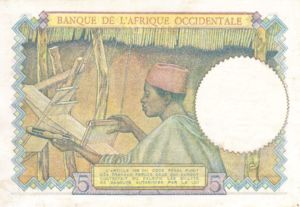 French West Africa, 5 Franc, P25