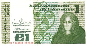 Ireland, Republic, 1 Pound, P70d