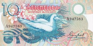 Seychelles, 10 Rupee, P23a