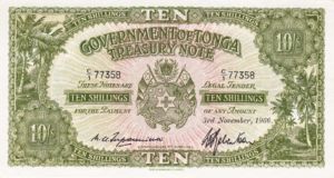 Tonga, 10 Shilling, P10e