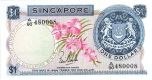 Singapore, 1 Dollar, P1a