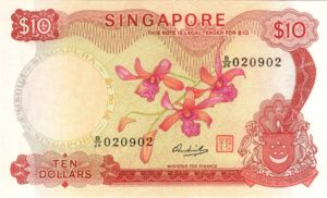 Singapore, 10 Dollar, P3d