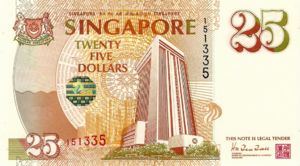 Singapore, 25 Dollar, P33