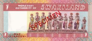 Swaziland, 1 Lilangeni, P1s