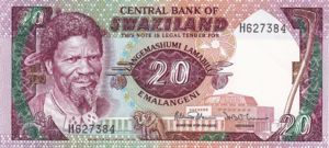 Swaziland, 20 Lilangeni, P11b