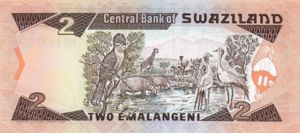 Swaziland, 2 Lilangeni, P18a