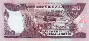 Swaziland, 20 Lilangeni, P30bs