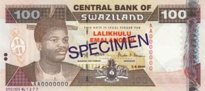 Swaziland, 100 Lilangeni, P32s