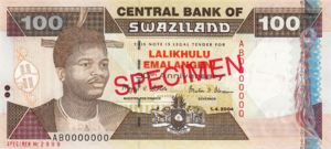 Swaziland, 100 Lilangeni, P33s