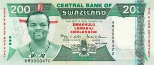 Swaziland, 200 Lilangeni, P35