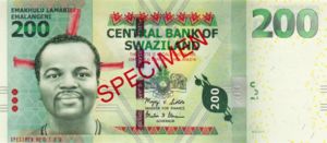 Swaziland, 200 Lilangeni, P40s