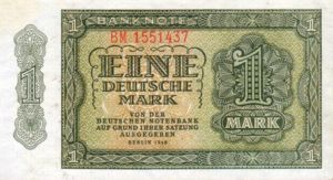 Germany - Democratic Republic, 1 Deutsche Mark, P9b