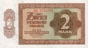 Germany - Democratic Republic, 2 Deutsche Mark, P10b