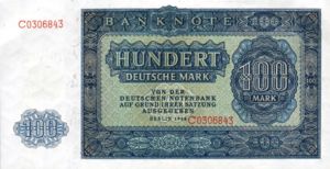 Germany - Democratic Republic, 100 Deutsche Mark, P15a