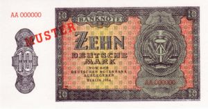 Germany - Democratic Republic, 10 Deutsche Mark, 