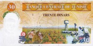 Tunisia, 30 Dinar, P89
