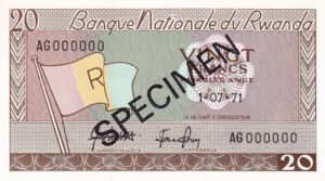 Rwanda, 20 Franc, P6s3