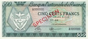 Rwanda, 500 Franc, P9s1