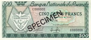 Rwanda, 500 Franc, P9s2