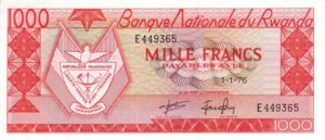 Rwanda, 1,000 Franc, P10c