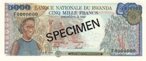 Rwanda, 5,000 Franc, P22s