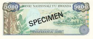 Rwanda, 5,000 Franc, P22s