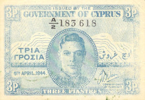 Cyprus, 3 Piastre, P28a v2