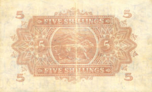 East Africa, 5 Shilling, P28a v6, B217d