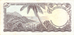 East Caribbean States, 20 Dollar, P15g Sign.09