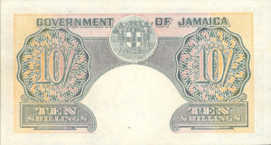 Jamaica, 10 Shilling, P38b