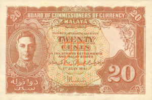 Malaya, 20 Cent, P9a