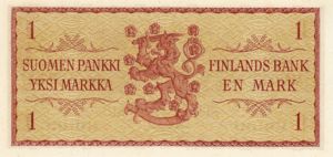 Finland, 1 Markka, P98a Sign.2
