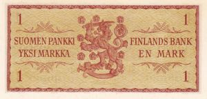 Finland, 1 Markka, P98a Sign.1
