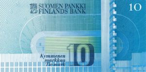 Finland, 10 Markka, P113a Sign.3
