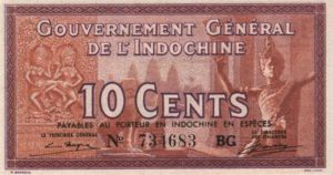 French Indochina, 10 Cent, P85c