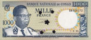 Congo Democratic Republic, 1,000 Franc, P8a