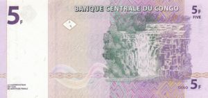 Congo Democratic Republic, 5 Franc, P86a