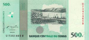 Congo Democratic Republic, 500 Franc, 