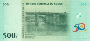 Congo Democratic Republic, 500 Franc, 