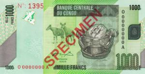 Congo Democratic Republic, 1,000 Franc, 