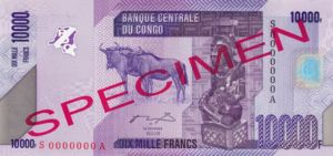 Congo Democratic Republic, 10,000 Franc, 