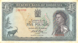 Rhodesia, 5 Pound, P29