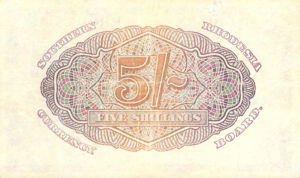 Southern Rhodesia, 5 Shilling, P8b