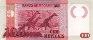 Mozambique, 100 Meticais, P145New