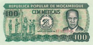 Mozambique, 100 Meticais, P126